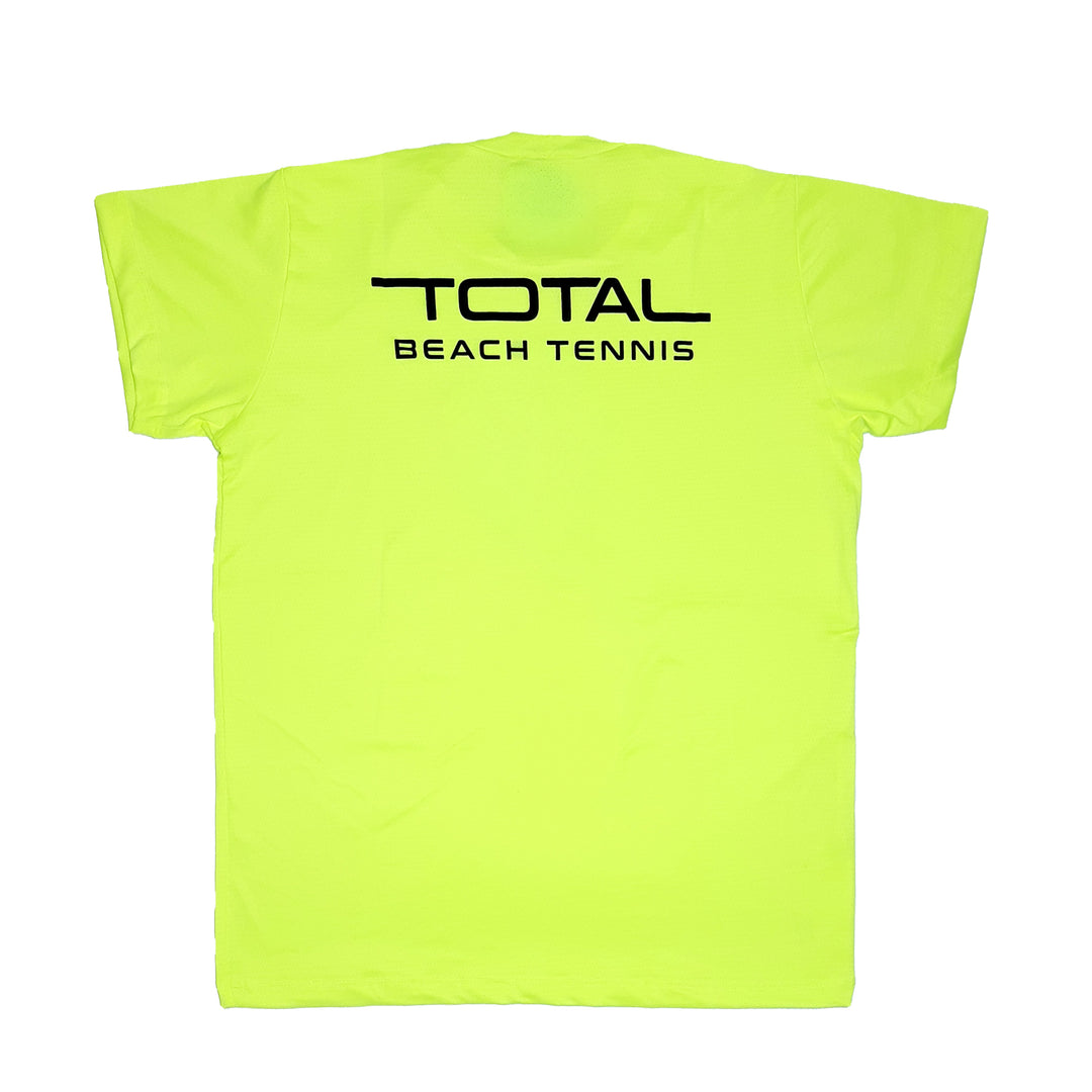 Camiseta Total Beach Tennis Training Feminina Cor Amarela Proteção UV50+