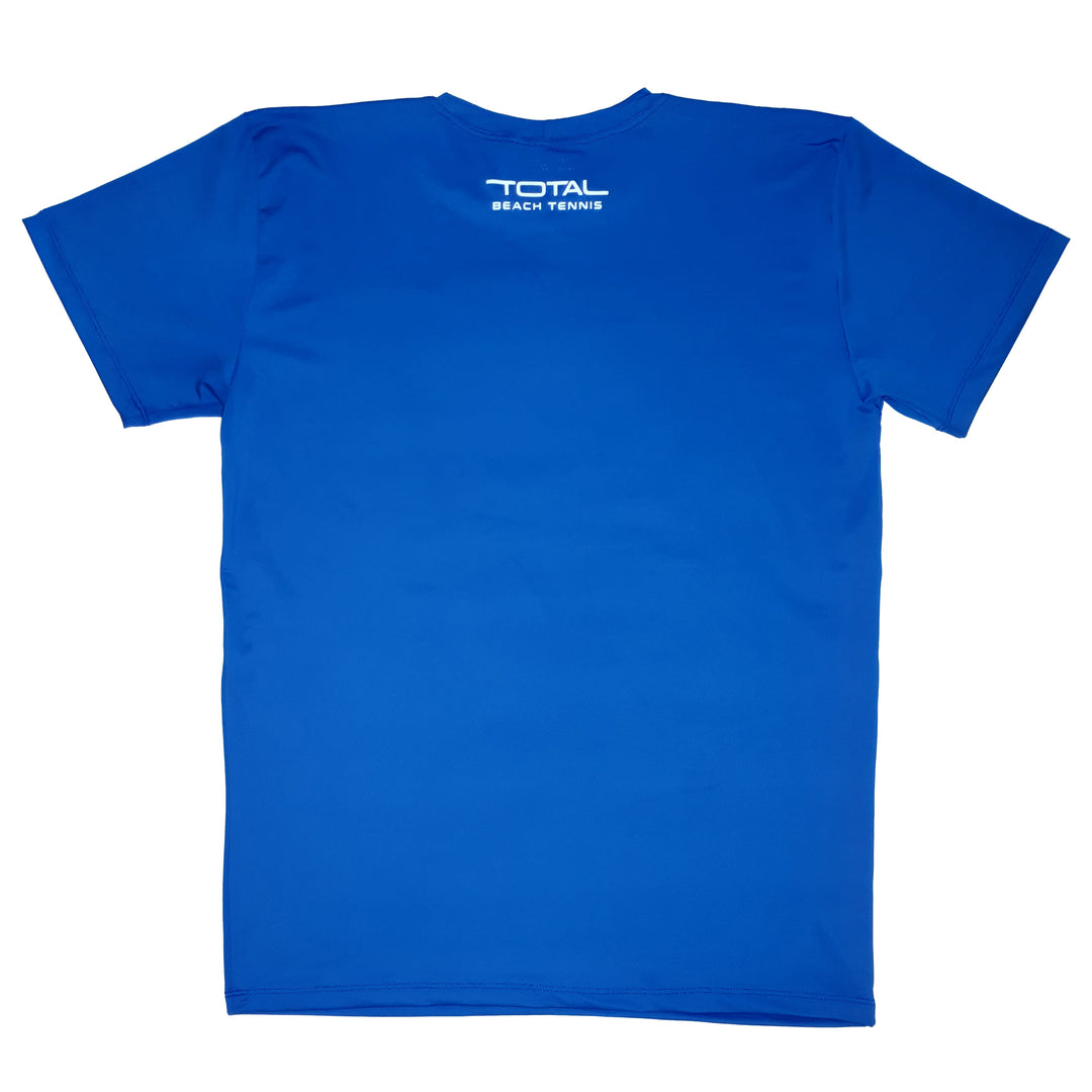 Camiseta Total Beach Tennis Tour Masculina Cor Azul Proteção UV50+