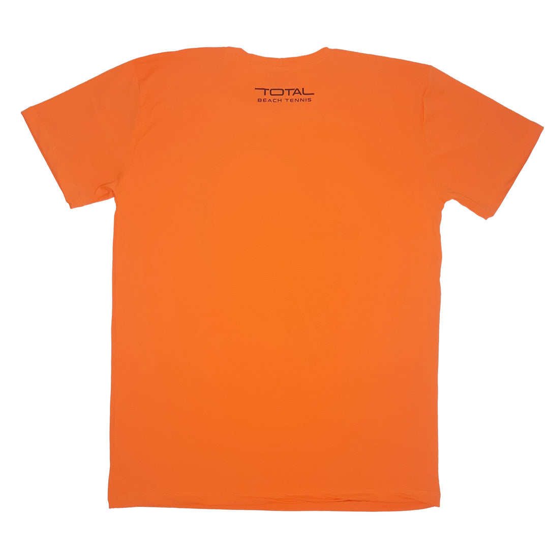 Camiseta Total Beach Tennis Tour Masculina Cor Laranja Proteção UV50+