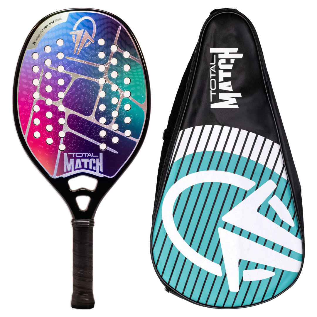 Raquete Beach Tennis Carbono 3k Total Match 2025 + Capa