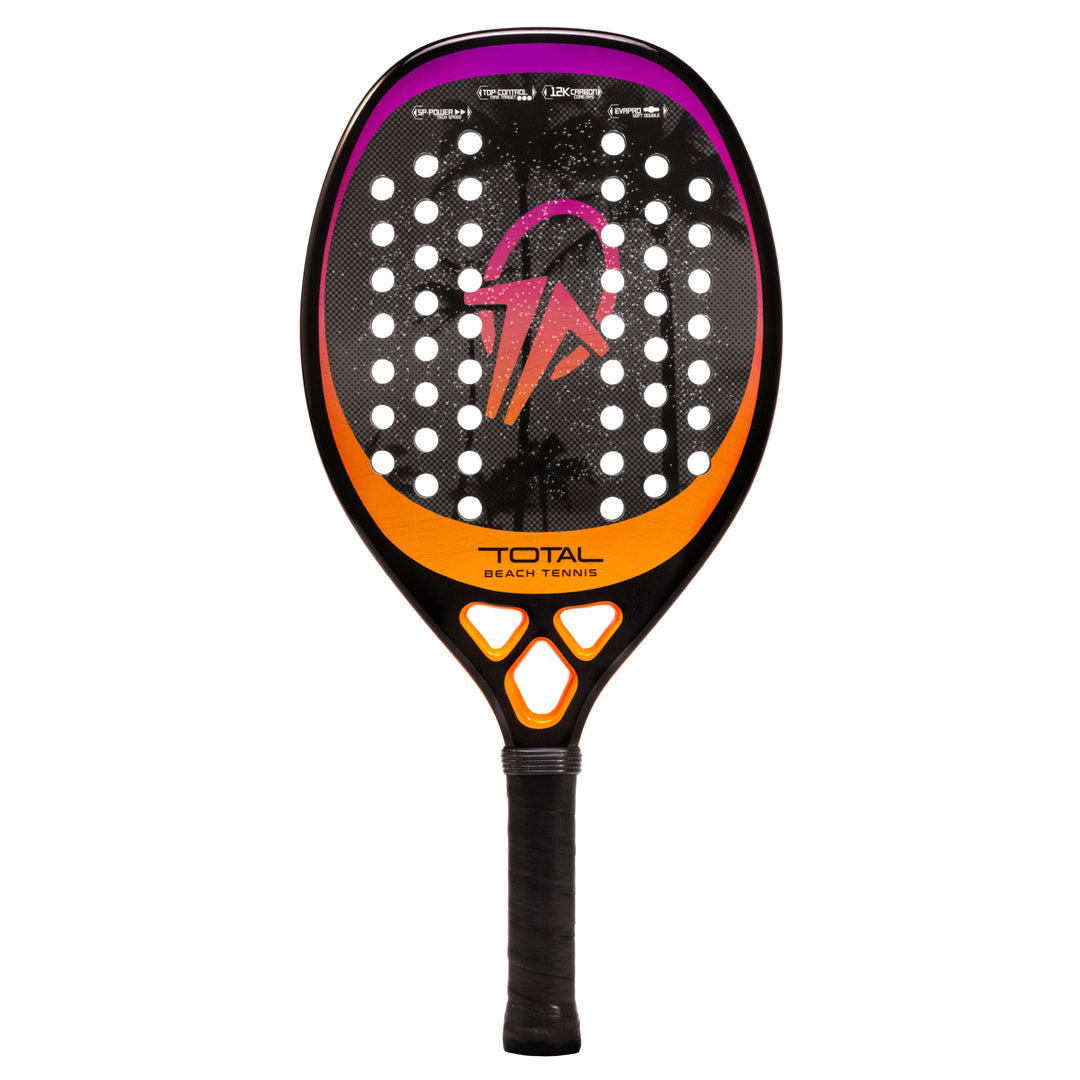 Raquete Beach Tennis Carbono 12k Total Pro Sunset + Capa