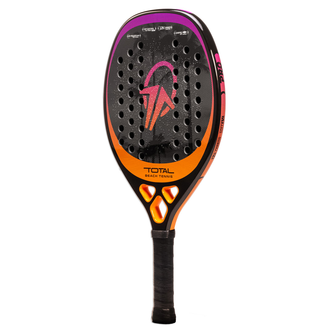 Raquete Beach Tennis Carbono 12k Total Pro Sunset + Capa