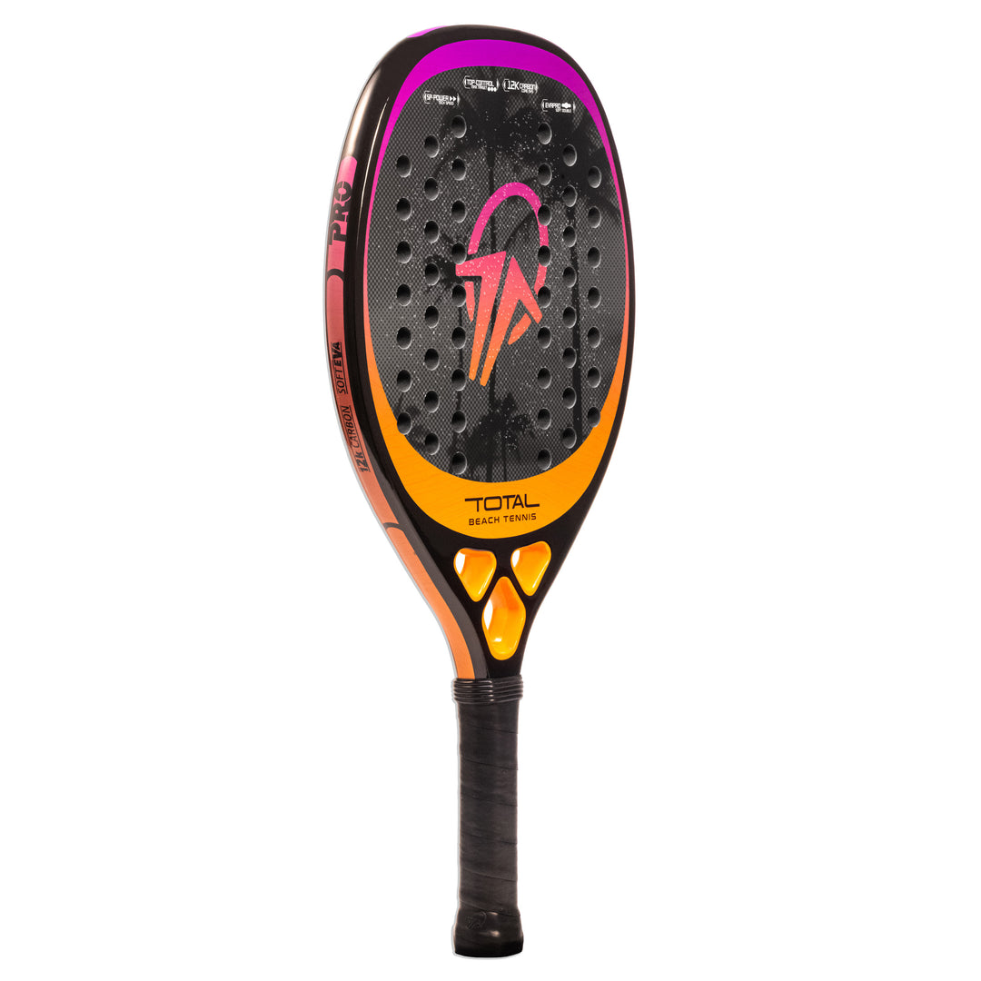 Raquete Beach Tennis Carbono 12k Total Pro Sunset + Capa